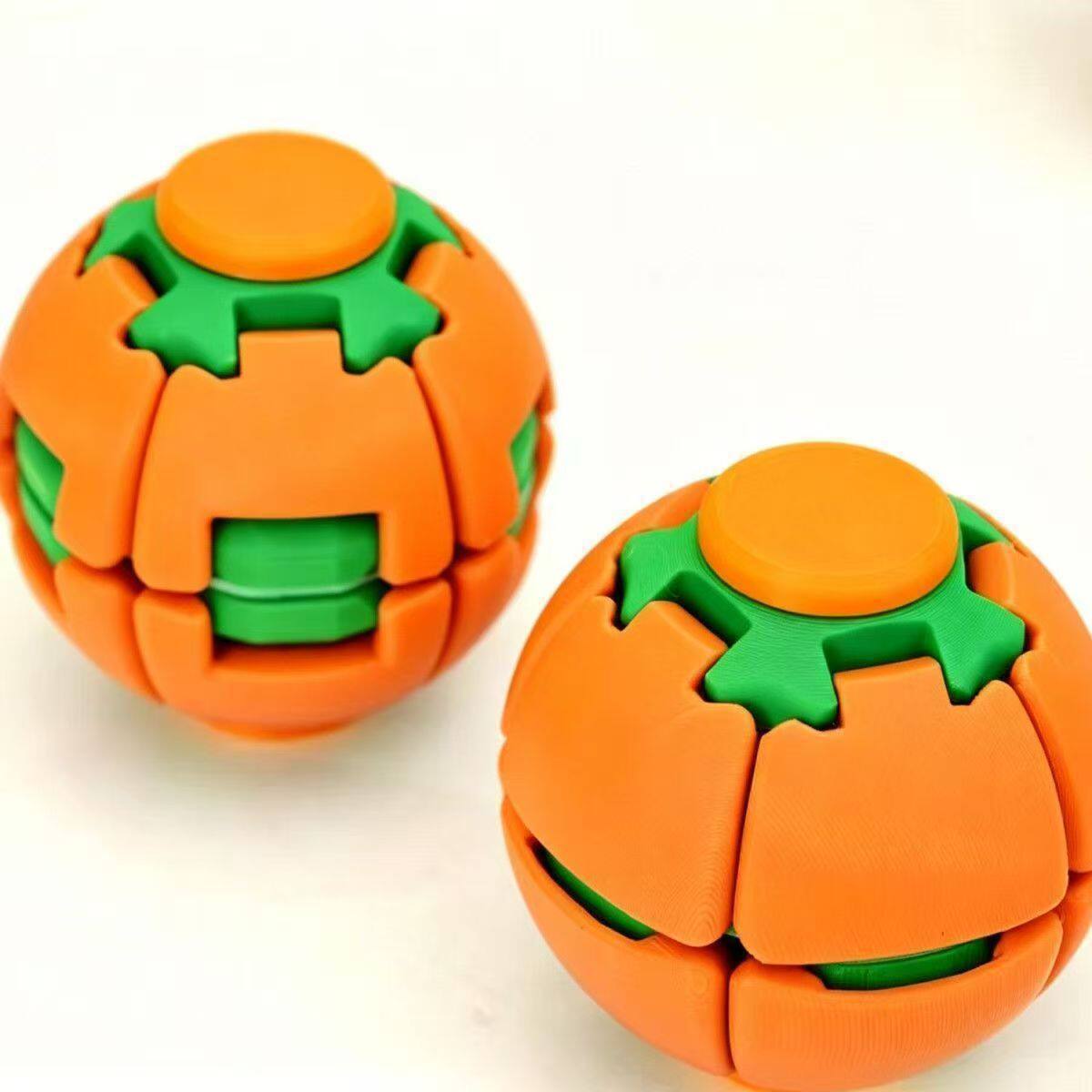 Impresión 3D juguetes descompresivos bola de descompresión giratoria doble juego giroscopio de punta de dedo juguetes de oficina para aliviar el aburrimiento