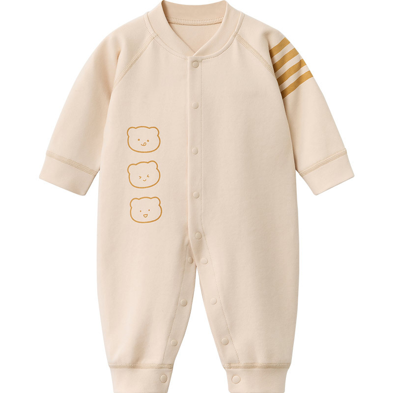 Ropa de bebé de una pieza, primavera y otoño, ropa de recién nacido, hombres y mujeres, ropa de gatear, pijamas, mameluco para bebés