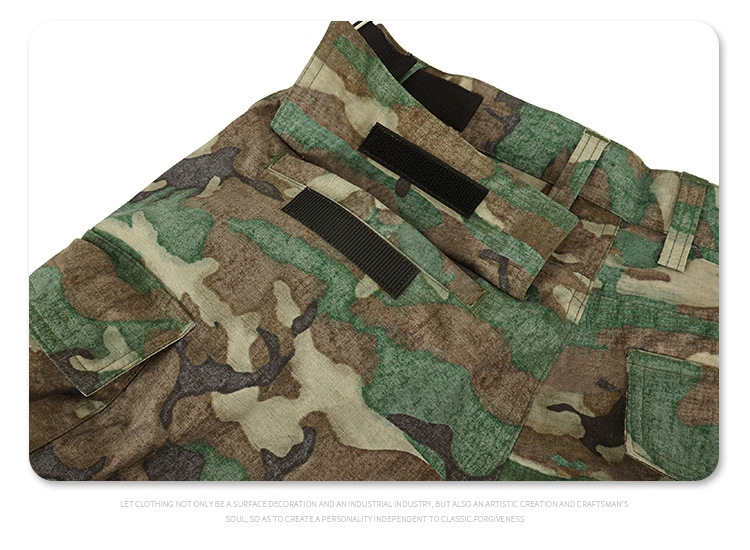 Men's Clothing Arrival Far Camouflage Cargo Large Pocket Profile Loose Functional Overalls_voghion.com