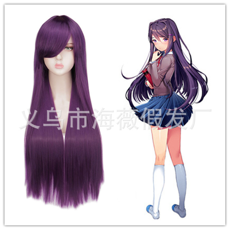 Cosplay anime wig from "Doki Doki Literature Club" - Yori Monica cosplay wig
