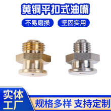 定 制批发黄铜平扣式直油嘴不锈钢黄油嘴钮扣式镀铜黄油咀牛油嘴