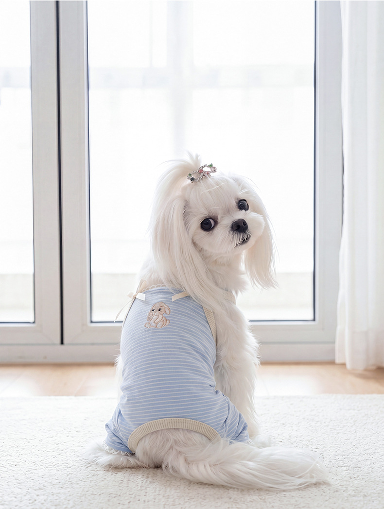 26 primavera y verano delgada cuatro patas abdominal abrigo abrigo abrigo abrigo pijama gato ropa de perro ropa de perros pequeños y medianos image 23
