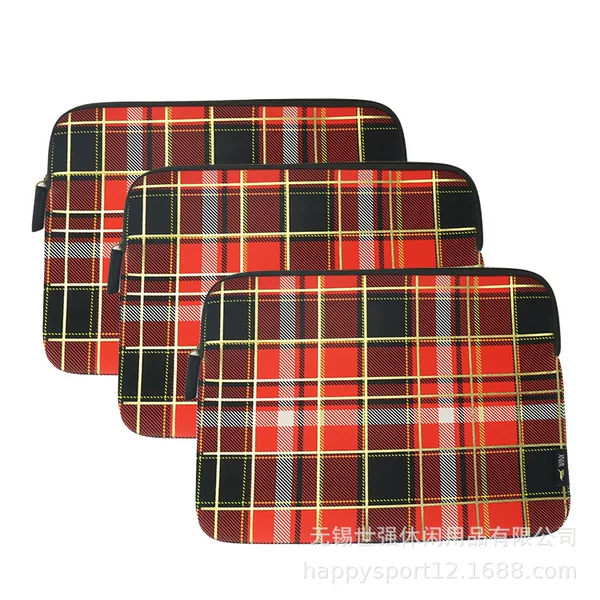 Factory supply SBR silk screen gilding diving material computer bag 13 inch 14 inch 15 inch liner bag pattern can be selected