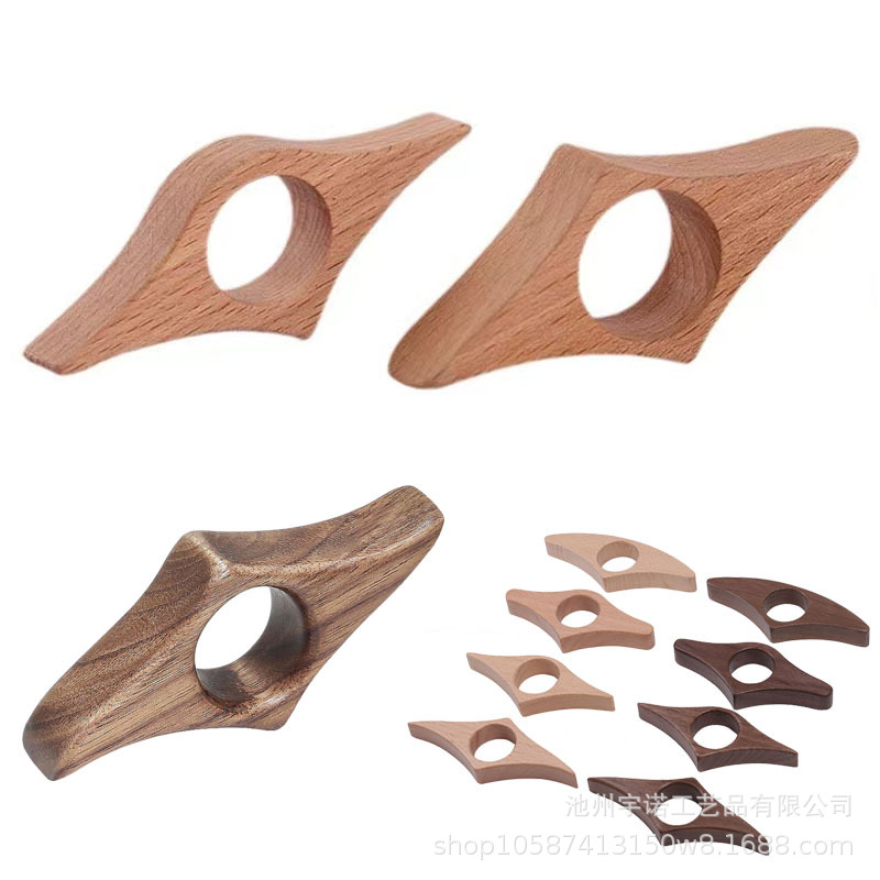 跨境Book Page Holder实木拇指书撑 单手读书手指环 书页夹压书器