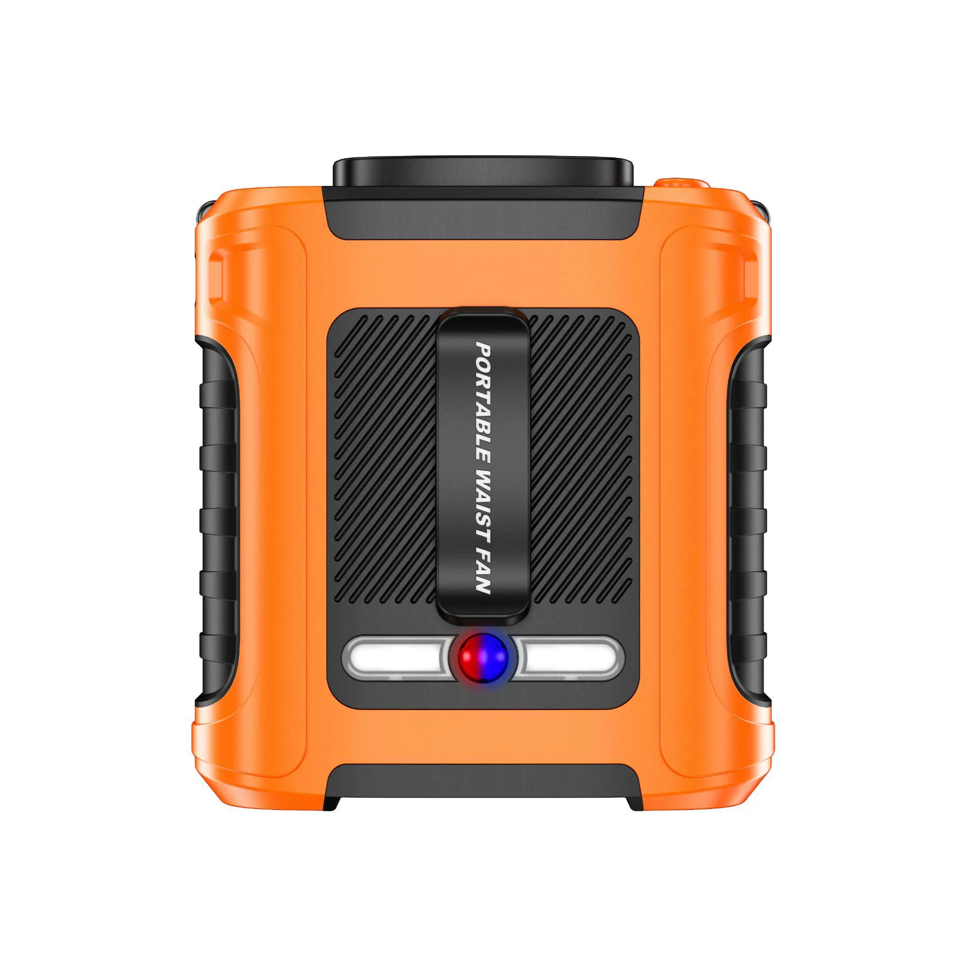 Трансграничный уличный портативный поясной вентилятор, фонарик SOS, аварийное освещение, 12 Вт, быстрая зарядка, пятискоростной поясной вентилятор с регулируемой скоростью ветра