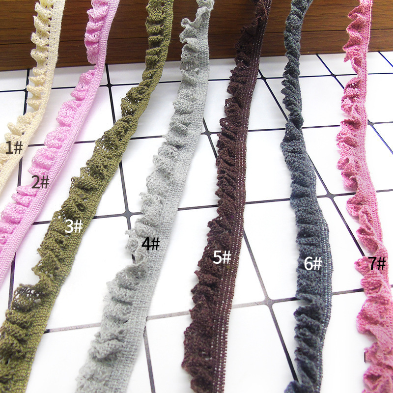 Manufacturer's In-Stock Micro-Elastic Cotton Lace, Cotton Lace Knitted Warp Knitting Clothing and Home Textile Accessories Lace Wholesale
