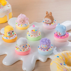 手感漆泡泡甜甜圈 食玩萌粒盲袋DIY饰品树脂配件奶油胶桌面小摆件
