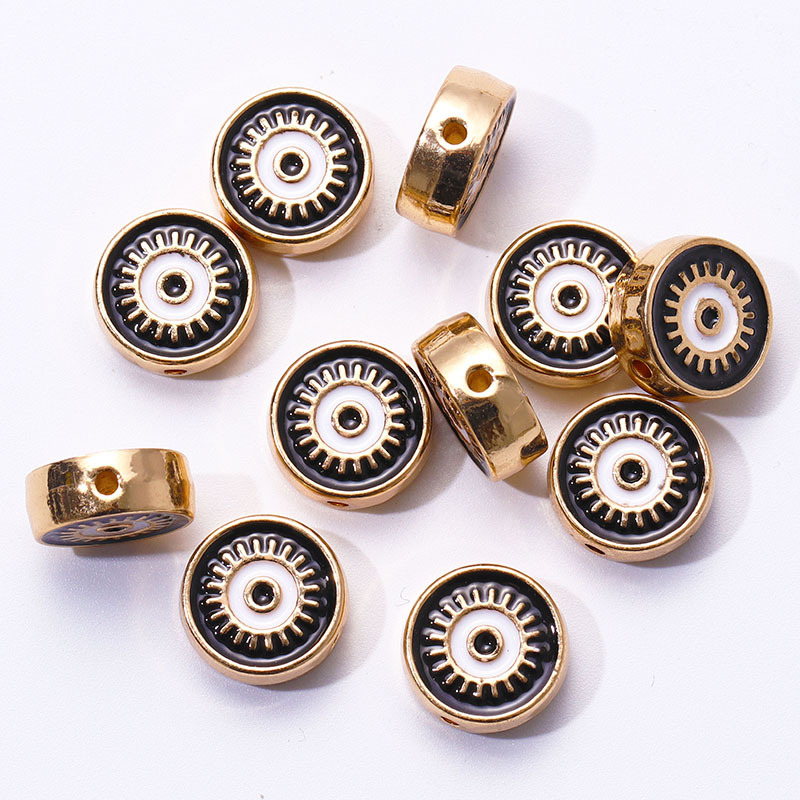 30g Weight Beads Jewelry Making Type 12mm Jewelry Making Size DIY Jewelry Accessories Classification 20 PCS/Package Quantity Alloy Material Devil's Eye Pattern Plating Design Retro, Classic Style Style 20 PCS/Package 12mm Alloy Devil's Eye DIY Jewelry Accessories Beads 7