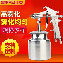 厂家批发f-75s下壶汽车气动油漆喷枪 乳胶漆汽车高雾化手动喷枪