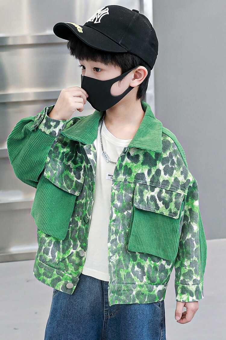 Patchwork a righe da bambino per la primavera e l'autunno 2023, nuova bella giacca, abbigliamento per bambini_voghion.com