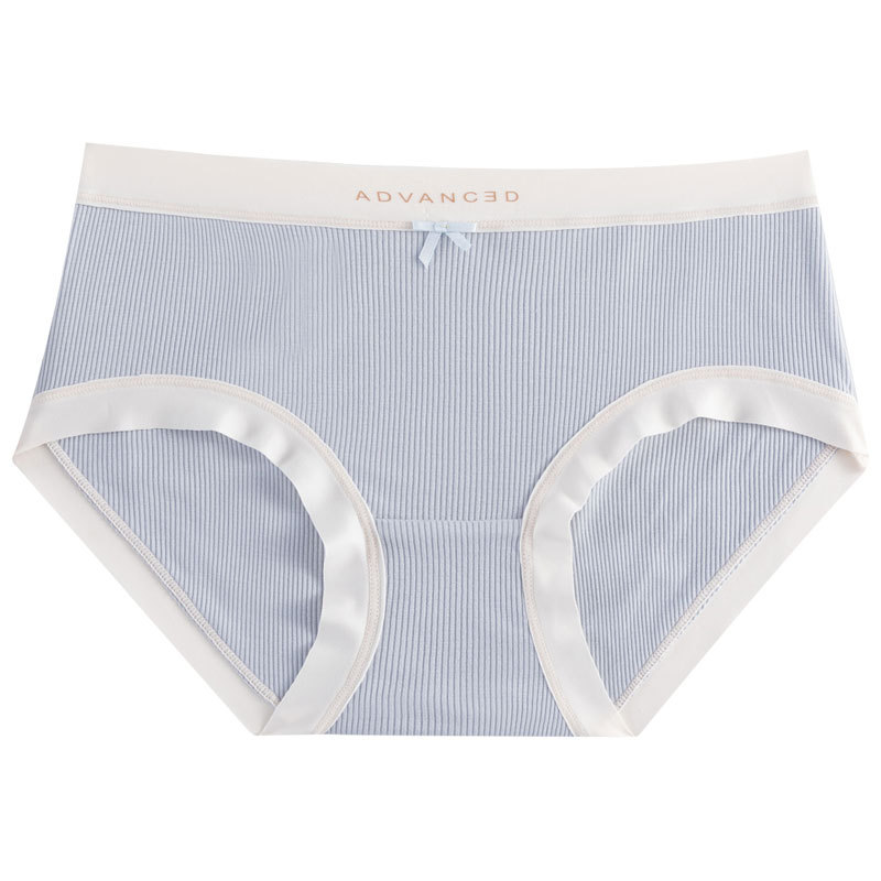 Entrepierna antibacteriana modal de las mujeres entrepierna inferior de algodón de las mujeres transpirable sin costuras Mediados de cintura hilo triángulo pantalones cortos cabeza mujeres