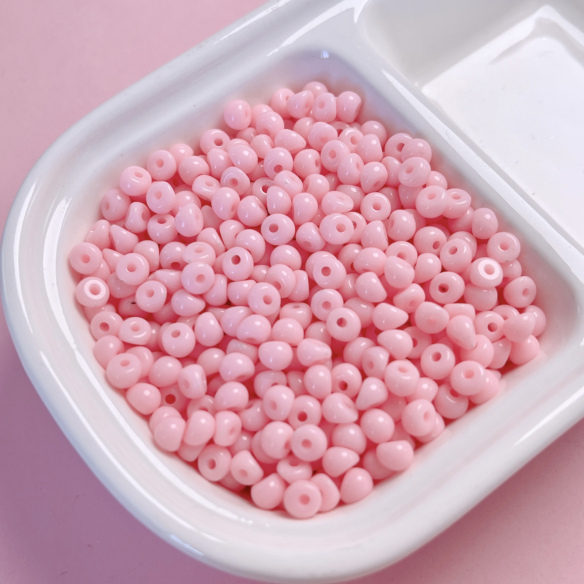 11g Weight Beads Jewelry Making Type Beaded Classification 200 Pieces Per Pack Quantity Arylic Material Solid Color Pattern All Seasons Season Vacation, Classic Style Style 200 Pieces Per Pack Arylic Solid Color Beaded Beads 1