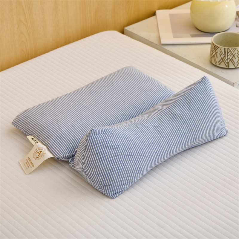 綿100％牽引組み合わせ枕、アンチアーチストレッチ頚椎枕、睡眠補助、取り外し可能な両用枕コア、そば枕|undefined
