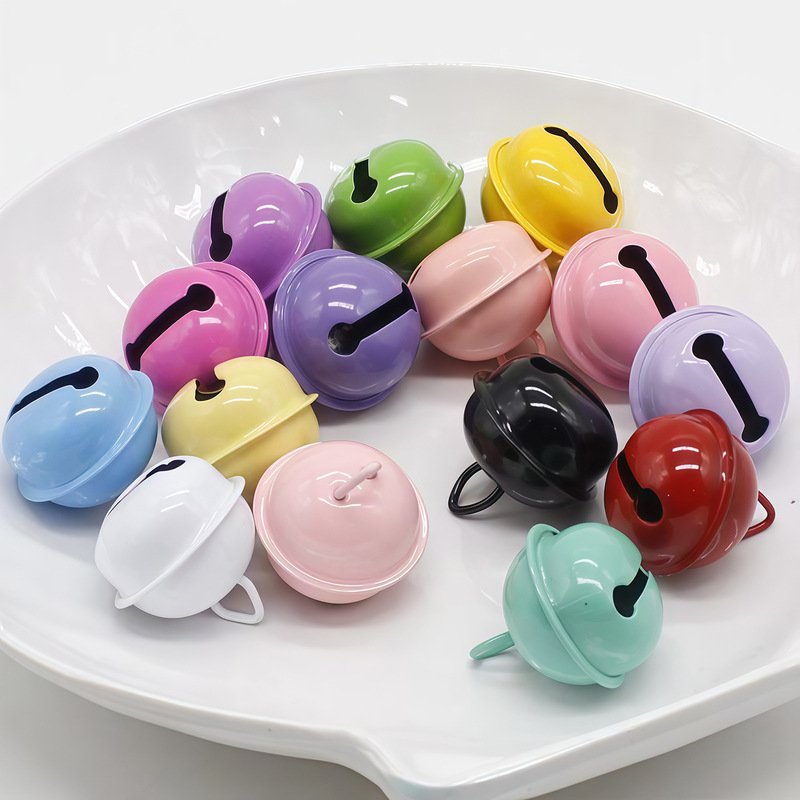 Factory Direct Sales 14-18-22cm Candy Color Paint Bell DIY Pet One-Word Open Bell Jewelry Accessories Factory Direct Sales 14-18-22cm Candy Color Paint Bell DIY Pet One-Word Open Bell Jewelry Accessories