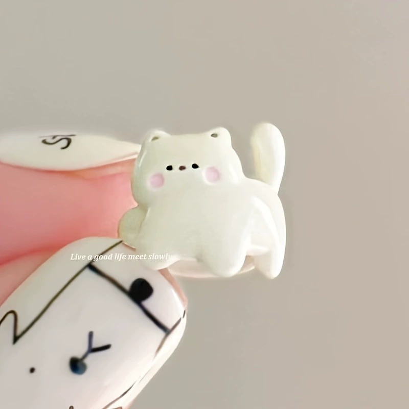 Украшения для ушей в виде кошачьих ушек на клипсах, универсальные маленькие милые клипсы, черный, розовый, белый, легкий