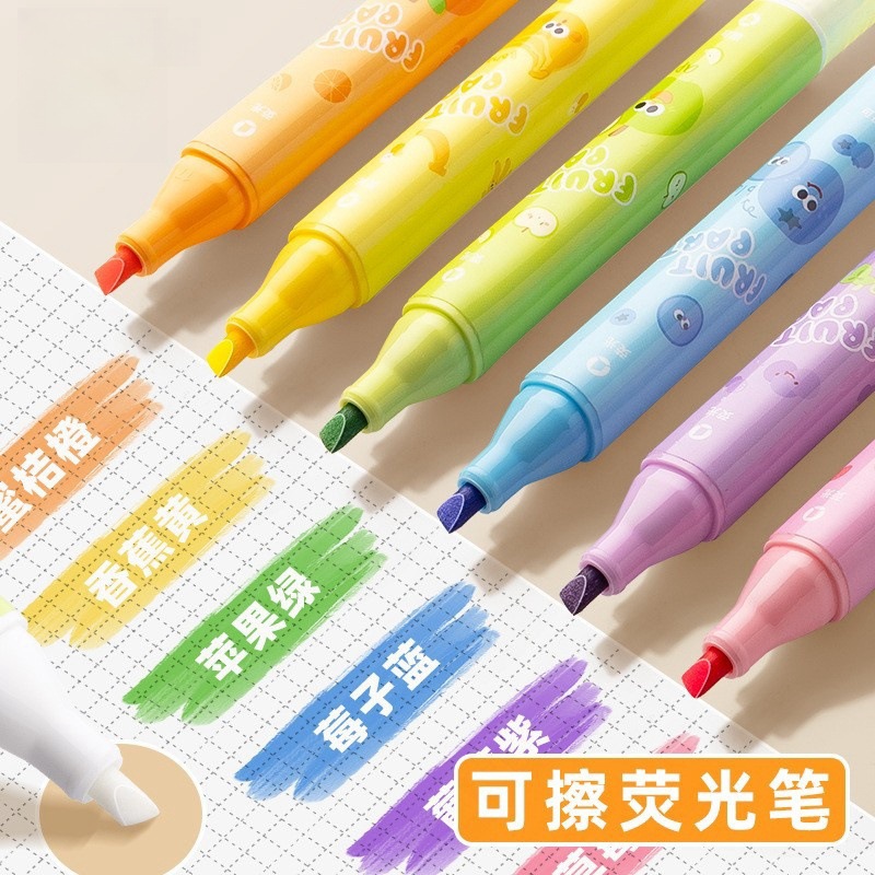 Fluorescence erasable marker for students