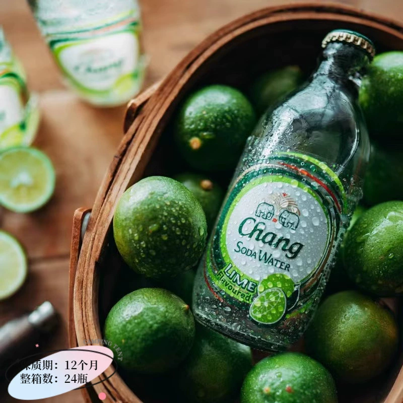 Таиланд импортирует содовую воду марки chang Taixiang без сахара пузырьковая вода с лимонным вкусом 325 мл * 24 бутылки