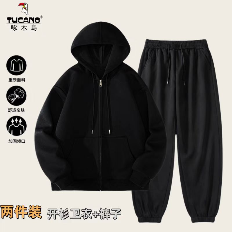 국경 간 새로운 후드 스웨트 셔츠 포크 라인 블랙 레터 스웨트 바지