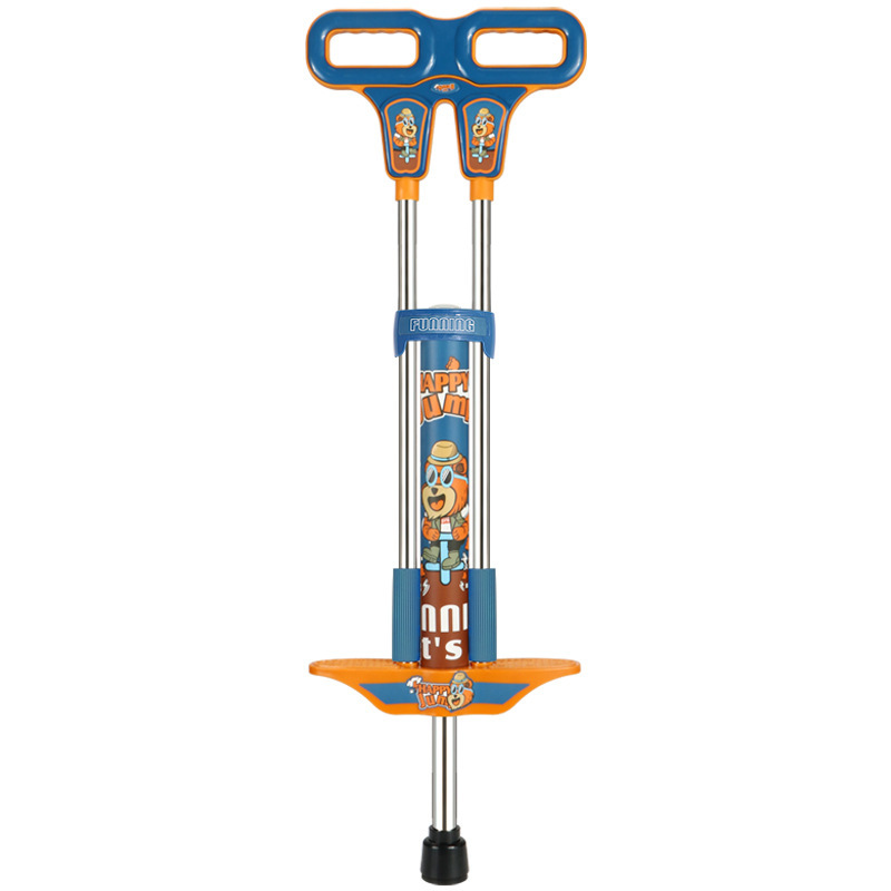 Music Counting Children's High Jump Fitness Student Bouncing Jumper Doll Jumping Outdoor Double Pole Spring Jumping Pole
