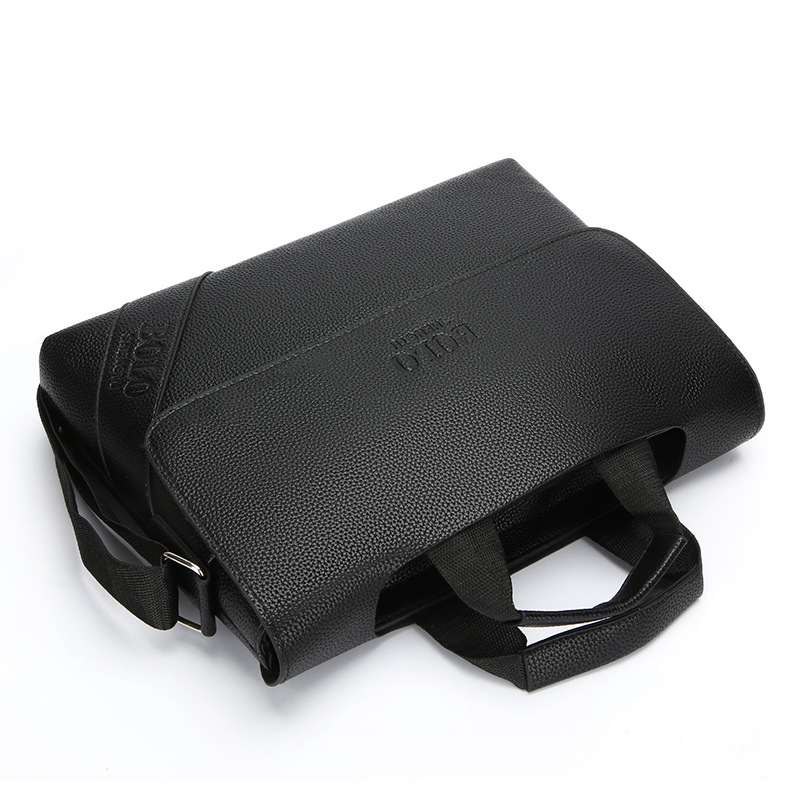 2025 New men's vertical bag, single-shoulder crossbody bag, business commuting briefcase, trendy and fashionable men's bag for work Item Picture