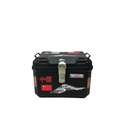Motorcycle trunk: pressure-resistant and waterproof - huiqi-48l-circumnavigating-china-standard-model-shock-absorbing-base-tool-accessories-limited-time-discount