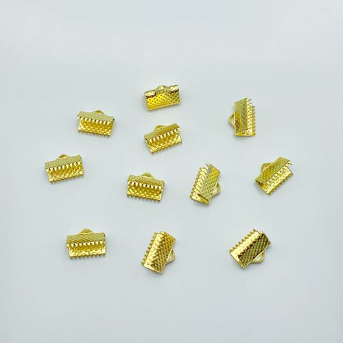 DIY jewelry accessories high-quality electroplated metal pony collar strap buckle cord clamp