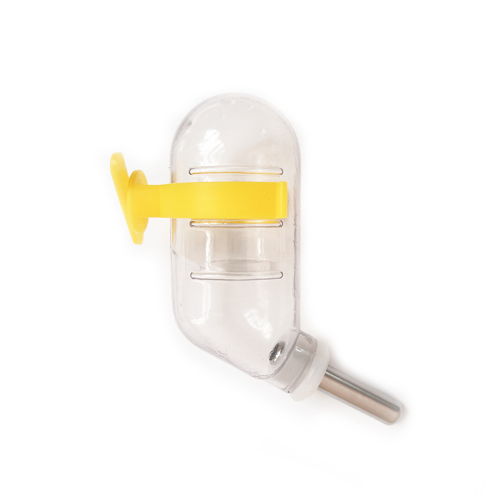 Botella de agua para beber hámster, bebedero para mascotas pequeño, alimentador de agua automático de bolas, botella de agua de acero inoxidable de suspensión 60ml al por mayor image 12
