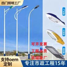 厂家户外单臂双臂市电路灯市政道路照明LED灯具街道高杆大功率灯