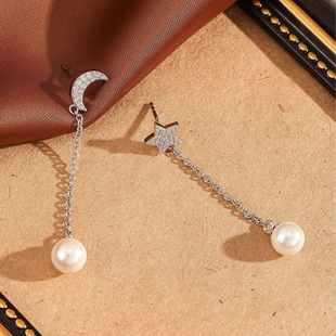 Universal asymmetrical earrings, silver 925 sample