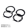 Black base hair rope, fresh elastic hair accessory, simple and elegant design, no hair damage