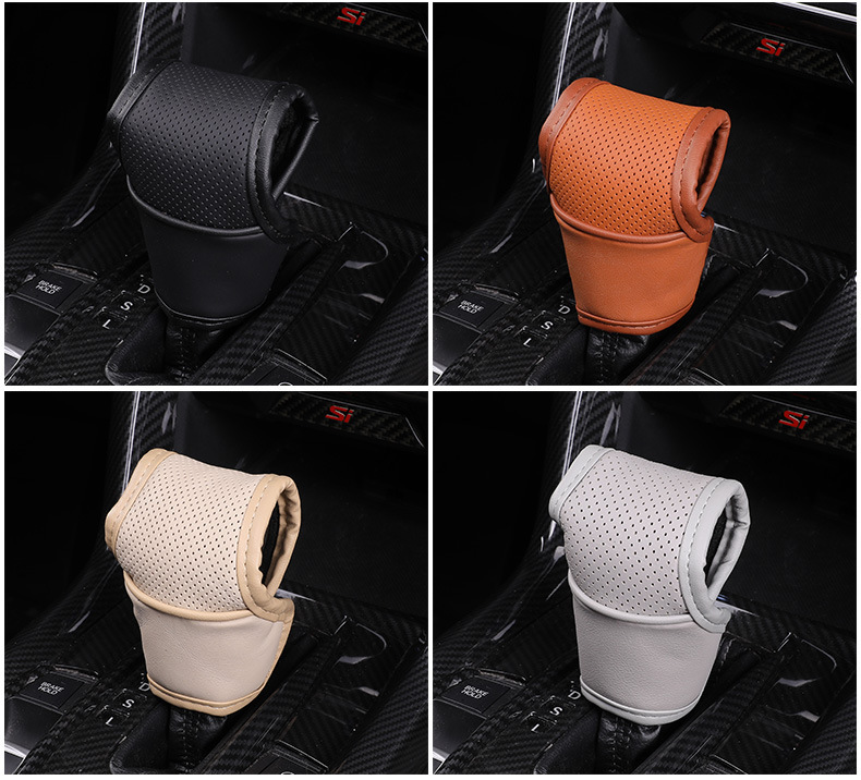 Car Gear cover car leather gear cover car gear handle cover car breathable gear cover leather gear cover