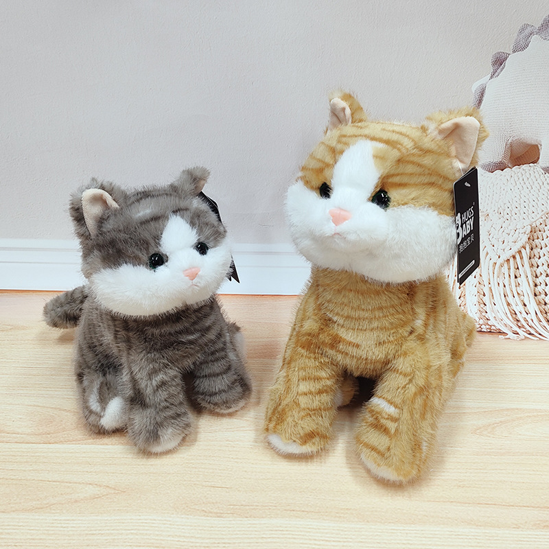 抱抱宝贝乖乖猫毛绒玩具趴趴猫咪公仔安抚夹腿娃娃礼物儿童玩具