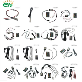 工艺装饰灯具;其他塑料棒;光源器