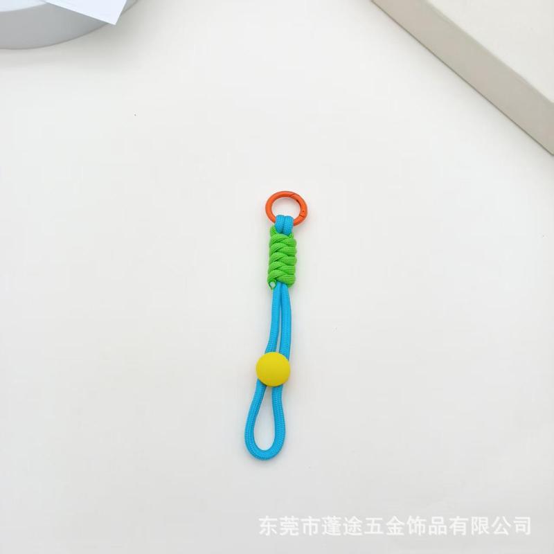 多巴胺彩色手机挂绳相机钥匙扣可调节绳子水杯包包编织短款挂件|undefined