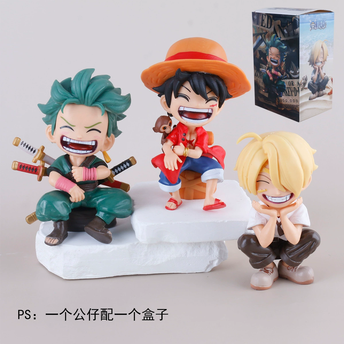 Фигура Luffy из PVC — коллекционная игрушка One Piece, несколько поз и выпусков, в пакетике или на окне