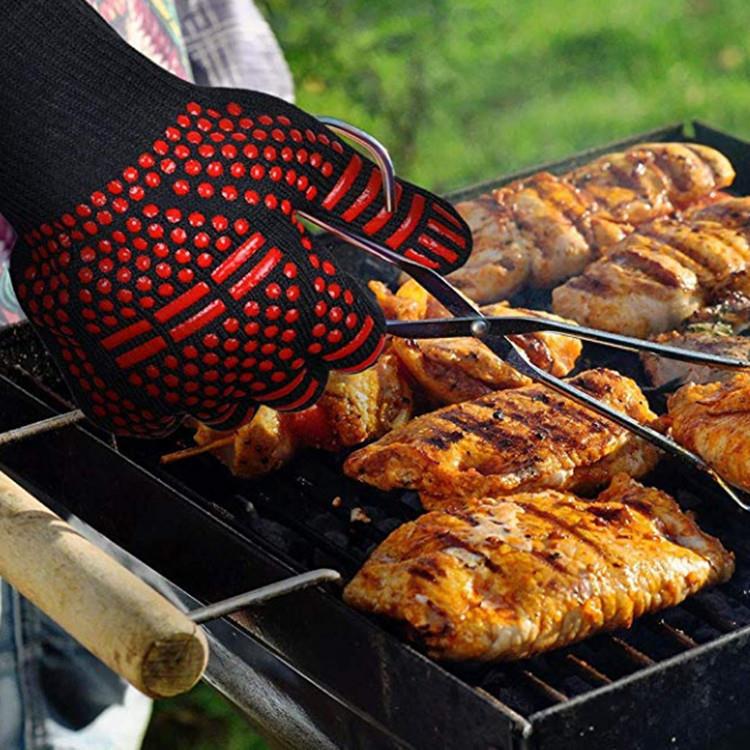 防火阻燃隔热耐高温500-800度微波炉烤箱防烫手套BBQ烧烤