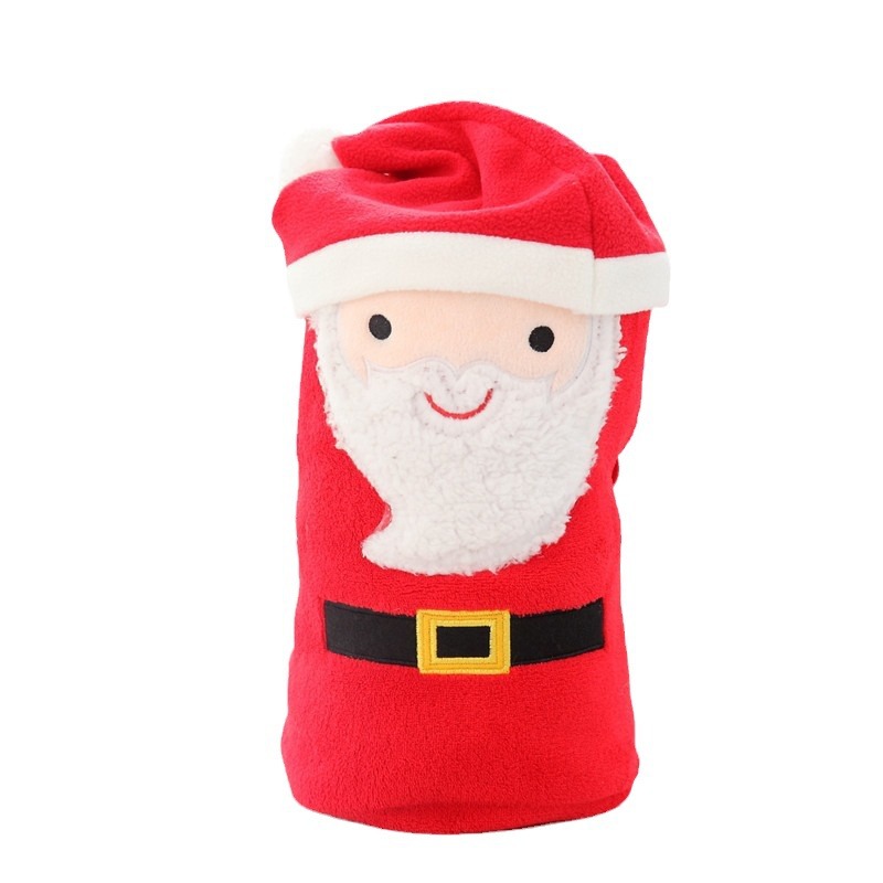 Santa Claus ELK muñeco de nieve plegable almuerzo rollo manta decoración del hogar de Navidad aire acondicionado coral manta de lana