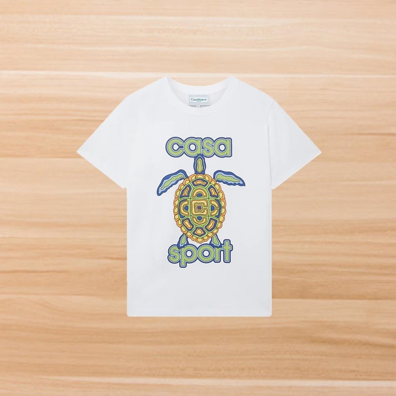 カサブランカ カサブランカ 半袖 ヘビーウェイト 260g アメリカのトレンド ブランド ニッチ ルーズ ハイストリート Tシャツ|undefined