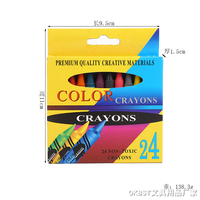 Pintura al óleo palo multicolor Escuela Primaria niños cilíndrico crayón color aceite palo jardín de infantes bebé lavable pintura a mano