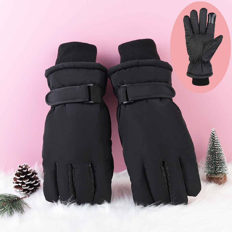 Personalizado logotipo de texto publicitario para enviar regalos corporativos de invierno para hombres y mujeres guantes calientes impresión personalizada invierno