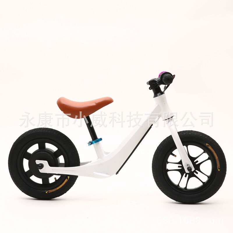 Children's Scooter for Ages 6 to 12 Without Pedals, Electric Bicycle 12inch Electric Scooter