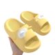 Cute Cat Three-Dimensional Ear Sandals for Couples, Home Shoes for Outer Wear, Striped Thick Soles for Women, Summer Shoes for Men