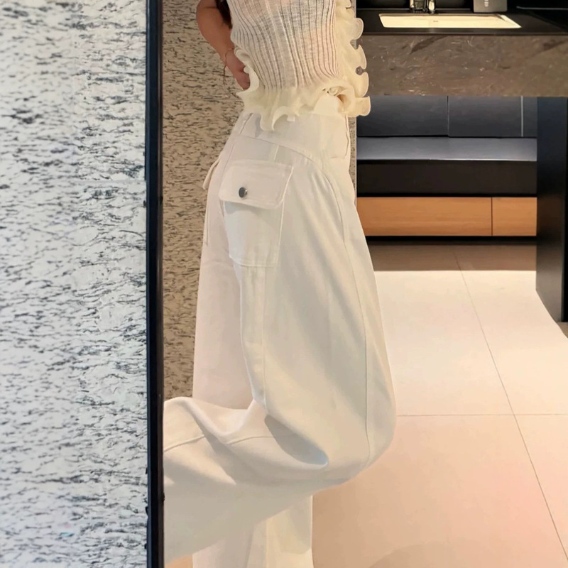 New Arrivals from Xintang: White High-Waisted Slim-Fit Loose Casual Wide-Leg Jeans for Women 2026 Trendy