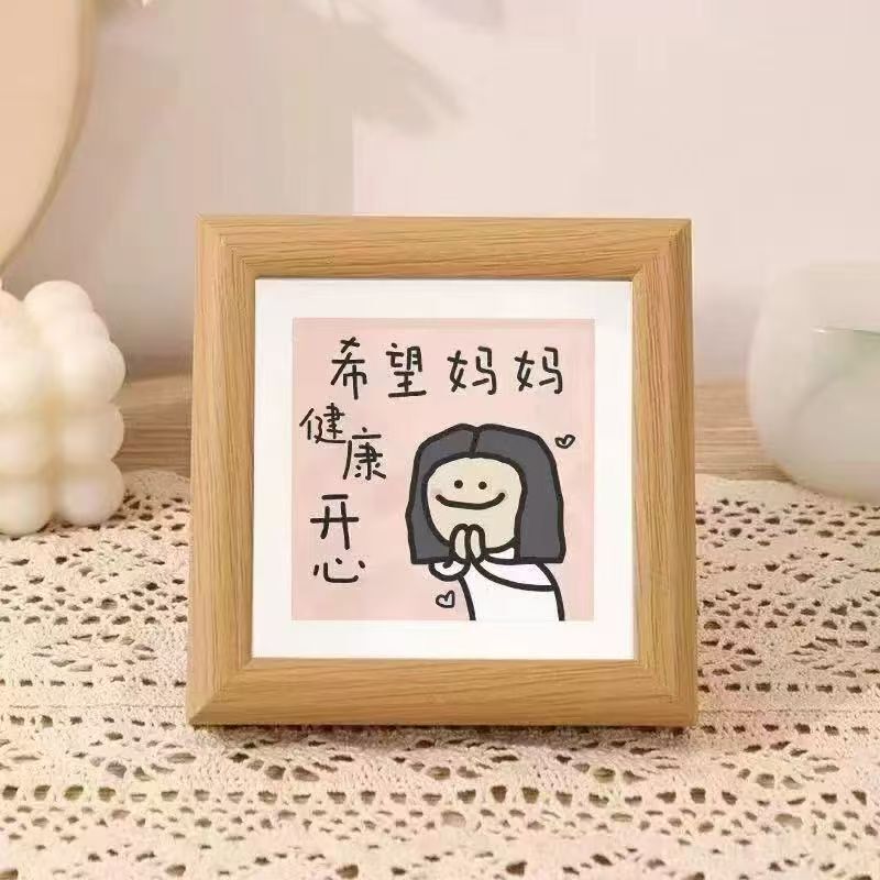 Mother's Day Goddess' Day Gift for Mom I Love You Bedroom Bedside Photo Frame Ornament New Creative Good Luck