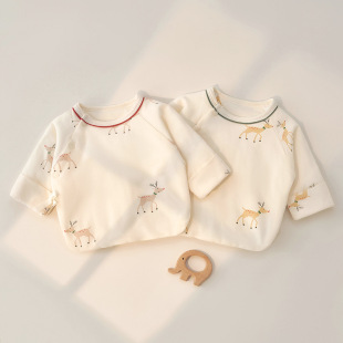 Baby half back clothes clip cotton autumn and winter baby girl half back clothes newborn top autumn baby clothes baby half back clothes