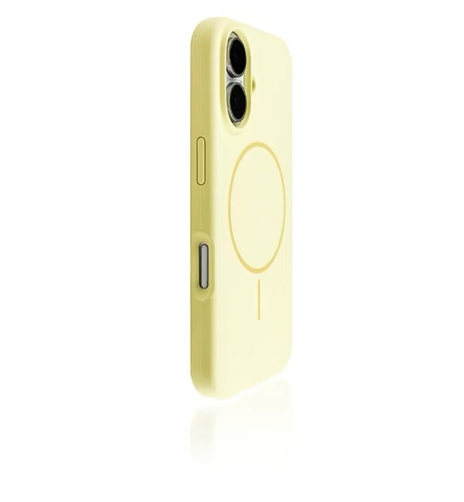 Líquido magnético fino de color sólido simple para estuche para teléfono móvil 16ProMax iphone15 Apple 14/13 agujero grande 16Pro