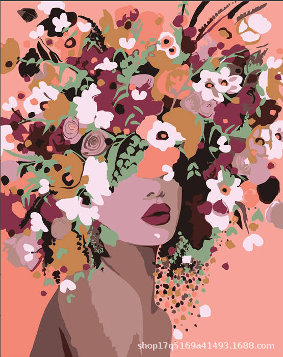 Pintura al óleo digital DIY pintura al óleo hecha a mano para colorear lona núcleo de pintura acrílica serie de estilo explosivo al por mayor y al por menor