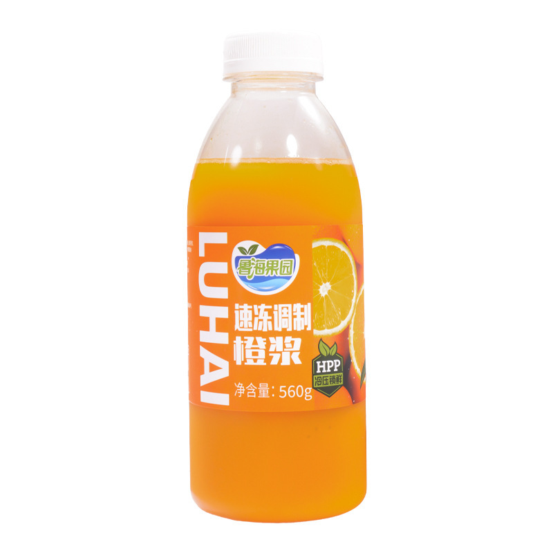 Lu Hai HPP 急速冷凍オレンジパルプボトル入り 1kg フルーツフリーオレンジジュースオレンジ C アメリカンスパークリングウォーター コーヒーミルクティー原料|undefined