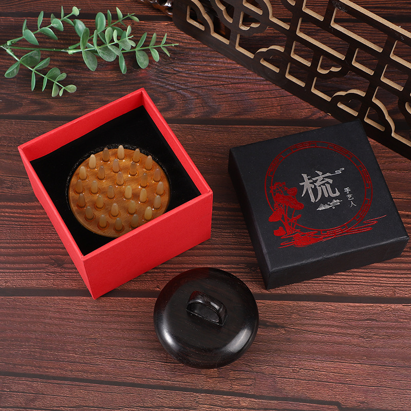 精品多工能头疗按摩梳锥钉身体刷防静电美梳防脱梳