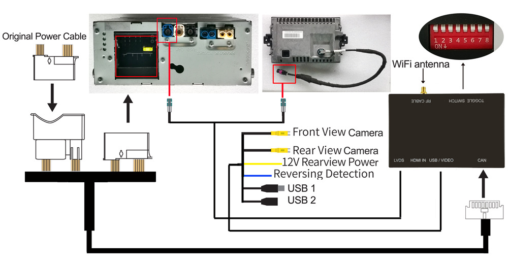 RoadTop Wireless Apple CarPlay Is Suitable for Mercedes-benz NTG4.5/4.7 Decoder Module Decoder Box